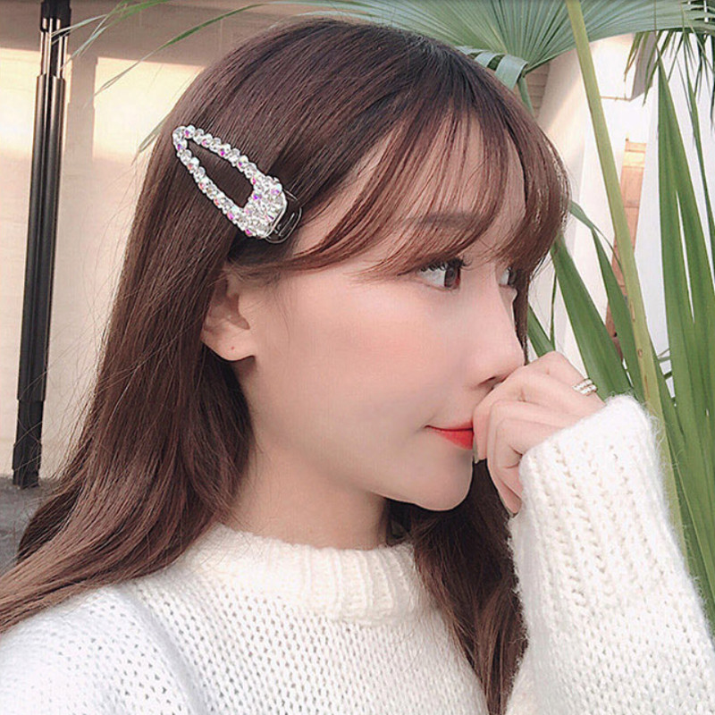 Ins Ukosnice za kosu Barrttes Crystal Pearl za žene Djevojke Modni dodaci za kosu slatka srca Štipaljka s resama Ženska pokrivala za glavu Bobby kopča