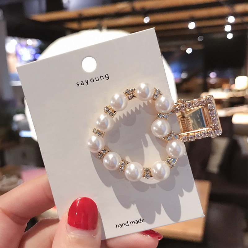 Ins Ukosnice za kosu Barrttes Crystal Pearl za žene Djevojke Modni dodaci za kosu slatka srca Štipaljka s resama Ženska pokrivala za glavu Bobby kopča