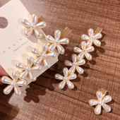 1 TK Ins Magusad juukseklambrid, juuksenõelad, juuksenõelad naistele, elegantsed lillekujulised pärlid, sulamist peakatted, tüdrukud, moodsad juukseaksessuaarid