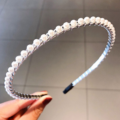 Uus-Korea mood Lihtne pärlitega juukserõngas naistele, tüdrukutele 2020 trendikad lilled, pearõngas, peakatted, juukseaksessuaarid, juuksekaunistus, kingitus