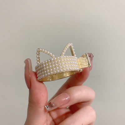 Moodne särav täiskivist juukseklamber naistele 2022, geomeetrilised kõrge hobusesabaga juukseklambrid Trendikad juukseaksessuaarid Ehted