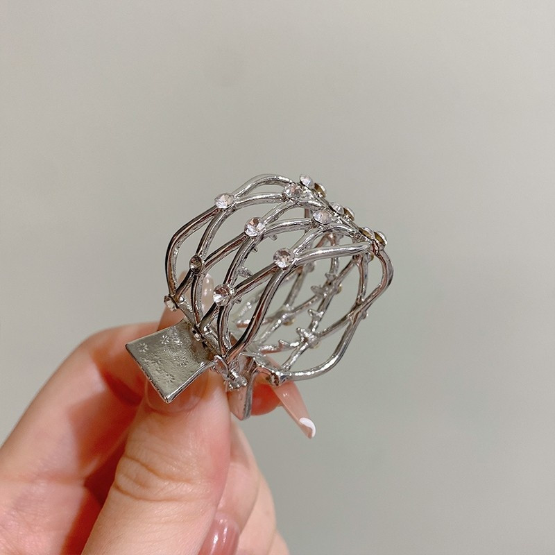 Moodne särav täiskivist juukseklamber naistele 2022, geomeetrilised kõrge hobusesabaga juukseklambrid Trendikad juukseaksessuaarid Ehted