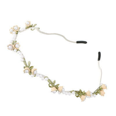 AWAYTR Korea moe kristallist kivist peapael Elegantne peapael banketi juuksurirõngas, mis sobib nägu pesevatele peakatetele