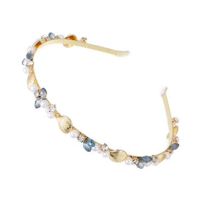 AWAYTR Korea moe kristallist kivist peapael Elegantne peapael banketi juuksurirõngas, mis sobib nägu pesevatele peakatetele