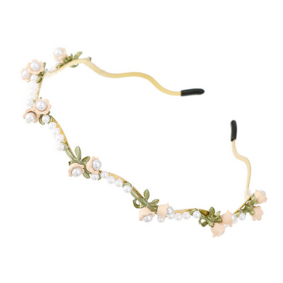 AWAYTR Korea moe kristallist kivist peapael Elegantne peapael banketi juuksurirõngas, mis sobib nägu pesevatele peakatetele