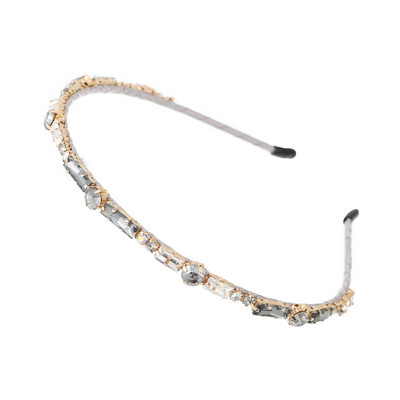 AWAYTR Korea moe kristallist kivist peapael Elegantne peapael banketi juuksurirõngas, mis sobib nägu pesevatele peakatetele