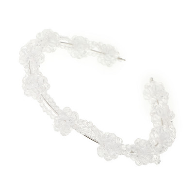 AWAYTR Korea moe kristallist kivist peapael Elegantne peapael banketi juuksurirõngas, mis sobib nägu pesevatele peakatetele