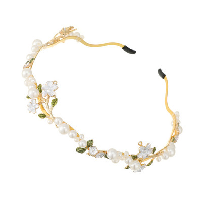 AWAYTR Korea moe kristallist kivist peapael Elegantne peapael banketi juuksurirõngas, mis sobib nägu pesevatele peakatetele