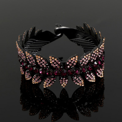 AWAYTR Μόδα στρας Νύχια για τα μαλλιά Αλογοουρά Θήκη Γυναικεία φουρκέτα Κρυστάλλινη φωλιά πουλιού Twist Clip κουλούρι Κλιπ μαλλιών Αξεσουάρ μαλλιών