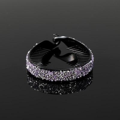 AWAYTR Μόδα στρας Νύχια για τα μαλλιά Αλογοουρά Θήκη Γυναικεία φουρκέτα Κρυστάλλινη φωλιά πουλιού Twist Clip κουλούρι Κλιπ μαλλιών Αξεσουάρ μαλλιών