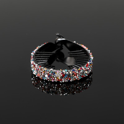 AWAYTR Μόδα στρας Νύχια για τα μαλλιά Αλογοουρά Θήκη Γυναικεία φουρκέτα Κρυστάλλινη φωλιά πουλιού Twist Clip κουλούρι Κλιπ μαλλιών Αξεσουάρ μαλλιών