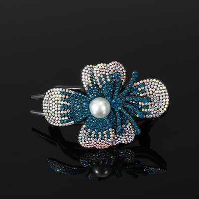 AWAYTR Kandže za kosu sa kamenčićima Ukosnice Cvijet Leptir Ukosnice Pačji kljun Štipaljke za kosu Retro za žene Dodaci za kosu u repu