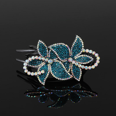 AWAYTR Kandže za kosu sa kamenčićima Ukosnice Cvijet Leptir Ukosnice Pačji kljun Štipaljke za kosu Retro za žene Dodaci za kosu u repu