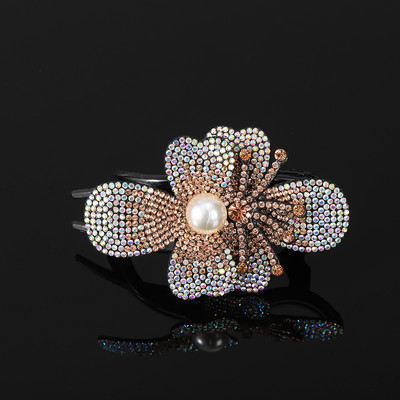 AWAYTR Kandže za kosu sa kamenčićima Ukosnice Cvijet Leptir Ukosnice Pačji kljun Štipaljke za kosu Retro za žene Dodaci za kosu u repu