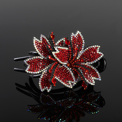 AWAYTR Kandže za kosu sa kamenčićima Ukosnice Cvijet Leptir Ukosnice Pačji kljun Štipaljke za kosu Retro za žene Dodaci za kosu u repu