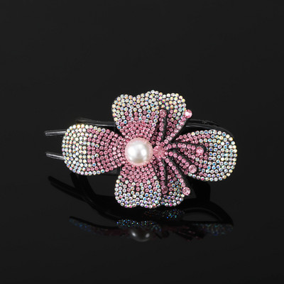 AWAYTR Kandže za kosu sa kamenčićima Ukosnice Cvijet Leptir Ukosnice Pačji kljun Štipaljke za kosu Retro za žene Dodaci za kosu u repu