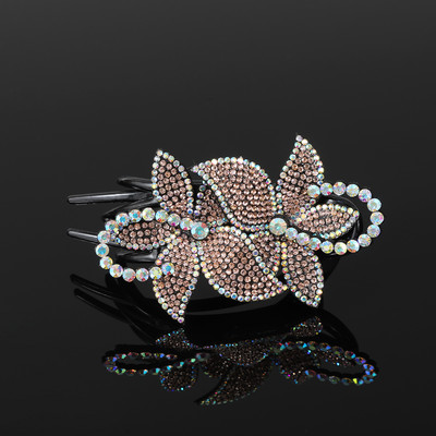 AWAYTR Kandže za kosu sa kamenčićima Ukosnice Cvijet Leptir Ukosnice Pačji kljun Štipaljke za kosu Retro za žene Dodaci za kosu u repu