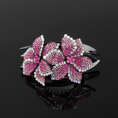 AWAYTR Kandže za kosu sa kamenčićima Ukosnice Cvijet Leptir Ukosnice Pačji kljun Štipaljke za kosu Retro za žene Dodaci za kosu u repu