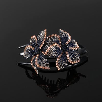 AWAYTR Kandže za kosu sa kamenčićima Ukosnice Cvijet Leptir Ukosnice Pačji kljun Štipaljke za kosu Retro za žene Dodaci za kosu u repu