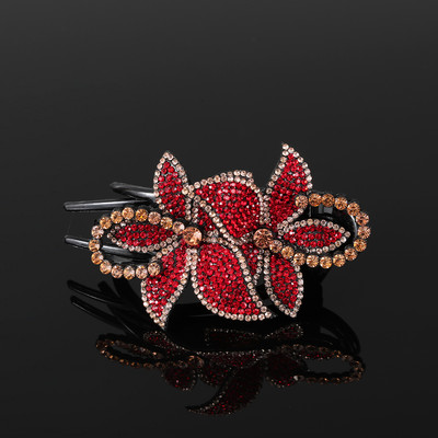 AWAYTR Kandže za kosu sa kamenčićima Ukosnice Cvijet Leptir Ukosnice Pačji kljun Štipaljke za kosu Retro za žene Dodaci za kosu u repu