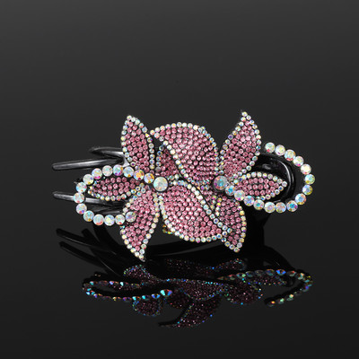 AWAYTR Kandže za kosu sa kamenčićima Ukosnice Cvijet Leptir Ukosnice Pačji kljun Štipaljke za kosu Retro za žene Dodaci za kosu u repu
