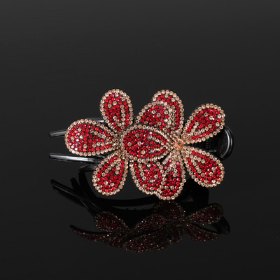 AWAYTR Kandže za kosu sa kamenčićima Ukosnice Cvijet Leptir Ukosnice Pačji kljun Štipaljke za kosu Retro za žene Dodaci za kosu u repu