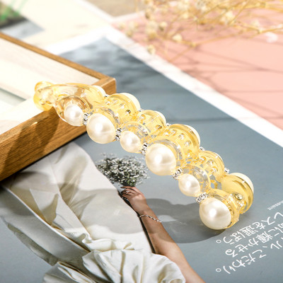 AWAYTR 1 tk Pärlid Juuksenõelad Juukseklambrid Ehted Banaaniklambrid Peakatted Naiste Juukseklambrid Tüdrukutele Hobusesaba Barrettes Juuksenõelad Aksessuaar