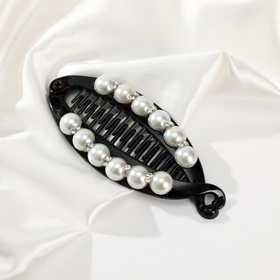 AWAYTR 1 tk Pärlid Juuksenõelad Juukseklambrid Ehted Banaaniklambrid Peakatted Naiste Juukseklambrid Tüdrukutele Hobusesaba Barrettes Juuksenõelad Aksessuaar