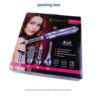 Profesionalno električno sušilo za kosu Višenamjenski češalj za puhanje 4 u 1 rola Ravni dvonamjenski uvijač za kosu Alat za uljepšavanje kose