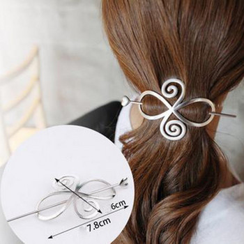 Корейски изискани дамски щипки за коса Дамска щипка за дълга коса Метални щипки за коса Шнола за шал Държач за кок Аксесоари за коса