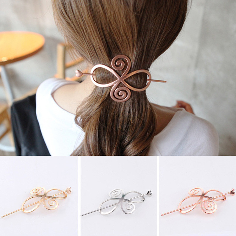 Korea peen naiste juukseklambrid Daami pikkade juuste liugklamber Metallist juuksenõelad Barrette salli tihvti hoidik Juuste aksessuaarid