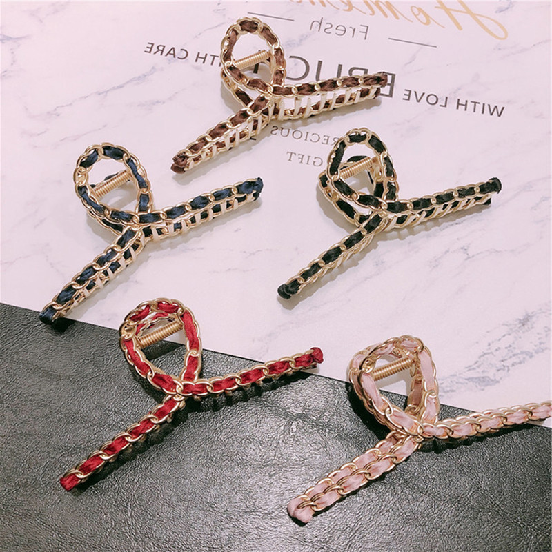 Nova ženska metalna kandža za kosu dodaci za kosu šik ukosnice kopče za kosu dame hvataljke za kosu Pokrivala za kosu jednostavna ženska ukosnica