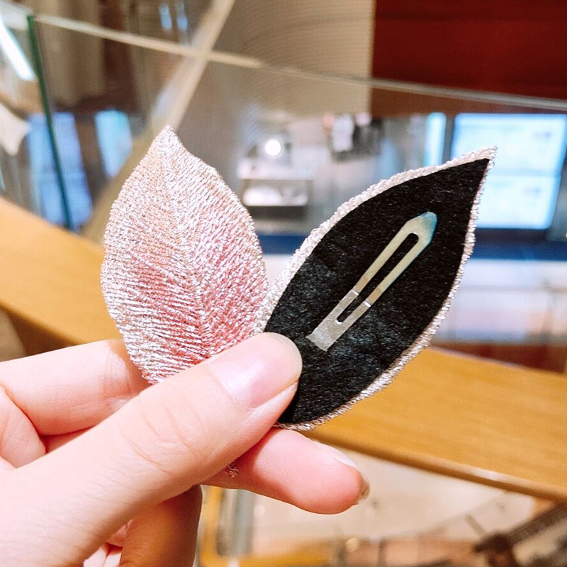 Uus Tikitud Leaf Naiste Juukseklamber Sweet Girls Juuksenõelad Barrette Korea Lihtsad Daami Juuste Aksessuaarid Peakatted