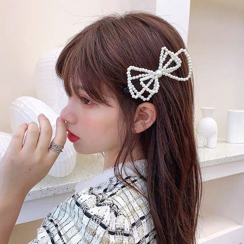 Nova elegantna biserna ženska kopča za kosu s užetom za kosu, velika mašna za djevojčice, držač za konjski rep, ženski dodaci za kosu