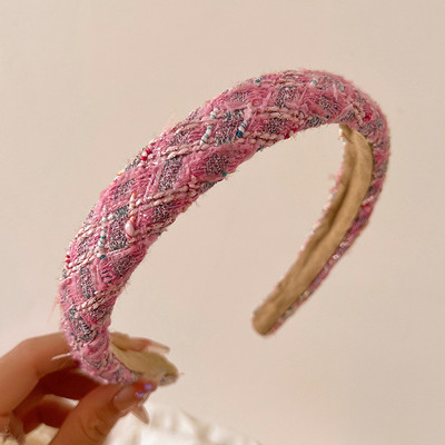 1 tk roosa moe koriander kootud juuksekaart juuksepael Naistele uus peapael meik Juuksepael Peakate Juuste aksessuaarid