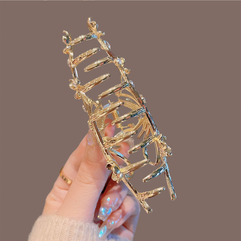 Нова ретро алуминиева щипка за коса с пеперуда, щипка за коса, щипка за опашка, щипка за опашка за измиване на лицето, коса, нокът на акула, щипка за глава, женска