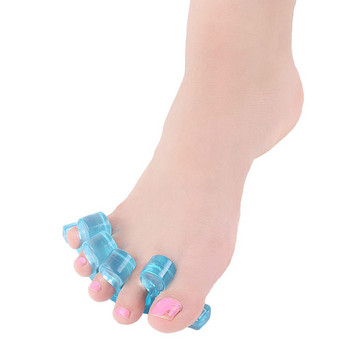 1 чифт Гел Разделители за пръстите на краката Изправяне Разделители Бунион Облекчаване на болката след спортни дейности Йога Практика Бягане за мъже