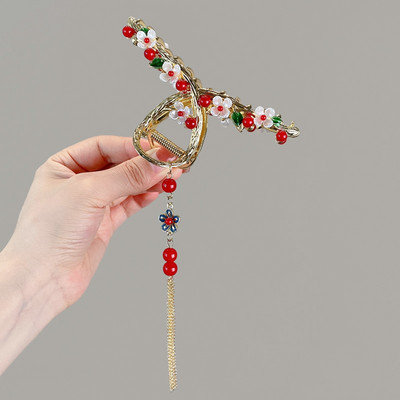 2023 Kõik käsitsi valmistatud lillesulamist haaratsiklambrid haiklambrid, naiste metallist elegantsed juukseklambrid, tagapea, juukseklambrid, juuksenõelad, juuksenõelad