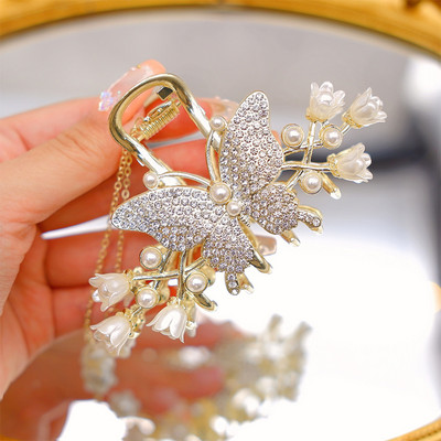 2023 Kõik käsitsi valmistatud lillesulamist haaratsiklambrid haiklambrid, naiste metallist elegantsed juukseklambrid, tagapea, juukseklambrid, juuksenõelad, juuksenõelad