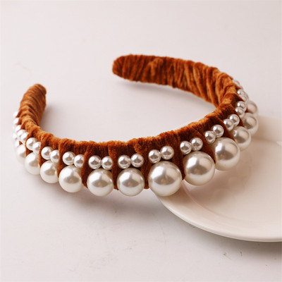 Γυναικείες κορδέλες μαλλιών Γλυκές κορδέλες για γυναίκες με χάντρες μαργαριταρένιες κορδέλες για τα μαλλιά Αξεσουάρ μαλλιών