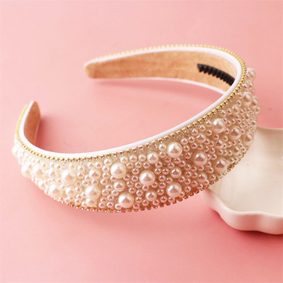 Γυναικείες κορδέλες μαλλιών Γλυκές κορδέλες για γυναίκες με χάντρες μαργαριταρένιες κορδέλες για τα μαλλιά Αξεσουάρ μαλλιών