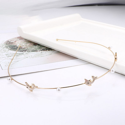 EASYA mood Starfish Shell peapael naistele Korea stiilis simuleeritud pärlitega juuksepael Juukseaksessuaarid