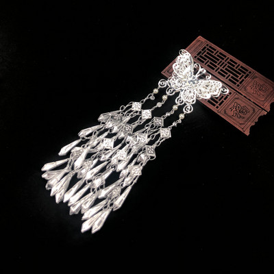 Iidse stiiliga liblikas tups Samm raputav juuksenõel Juuksepulk Hiina Hanfu juuksekaunistus Peakate Juuste aksessuaarid Juuksenõelad