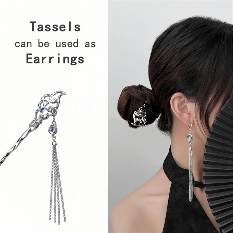 2023 New Moonstone Start Ocean Hair Sticks Γυναικείο σχέδιο μόδας για κορίτσια Εργαλεία χτενίσματος Αξεσουάρ