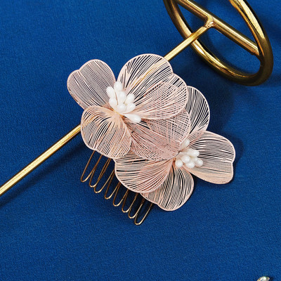 Lillede juuksepael Pruudijuukse ehted Pärlikristallpeapael Elegantne sünnipäevapidu Tiara Crown Pulmajuukse aksessuaarid naistele