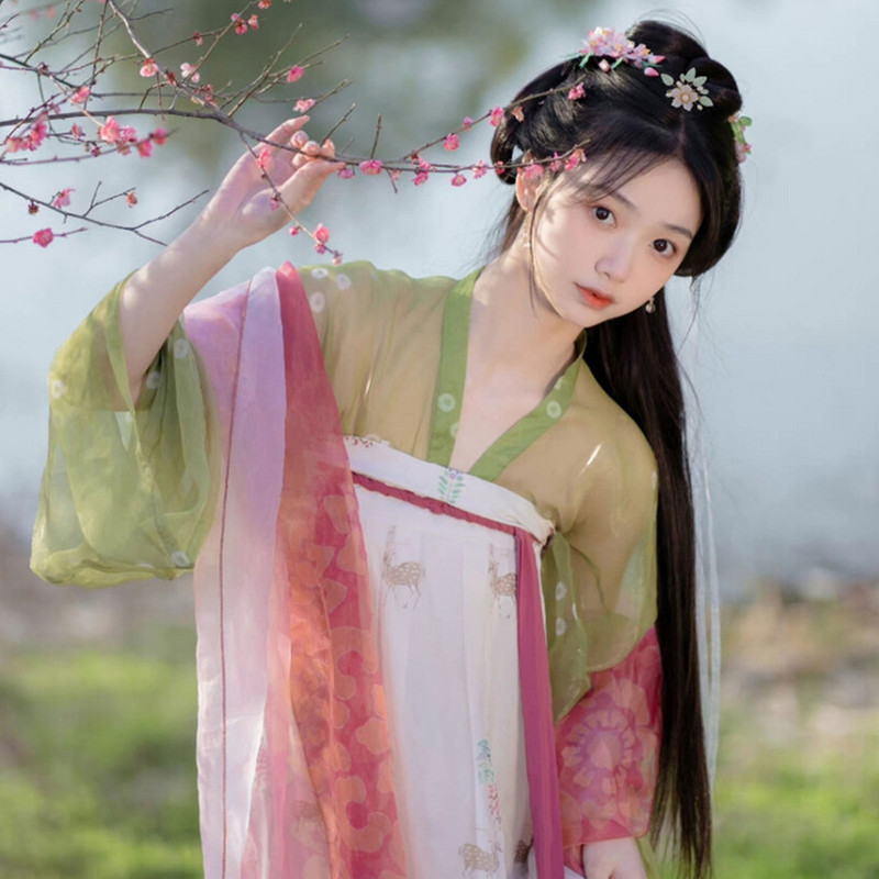 Κλιπ μαλλιών Fairy Hairpins για γυναίκες Κινέζικα Hanfu Αξεσουάρ Μαλλιών Κορίτσια Flower Pearl Tassel Headpiece Πιρούνια μαλλιών Αρχαία κοσμήματα