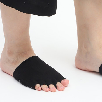 Чорапи за пръсти Дамски консумативи за предна част на крака Невидим полудишащ пръст Летни противоплъзгащи длан