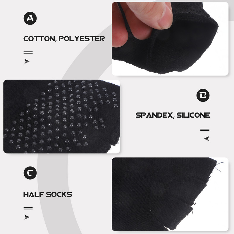 Κάλτσες δακτύλων Γυναικείες προμήθειες μπροστινού ποδιού Αόρατο μισό αναπνεύσιμο δάχτυλο καλοκαίρι αντιολισθητική παλάμη