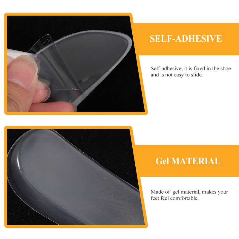 Πάτοι σιλικόνης Heel Wedge: Supination Pronation Διορθωτικά αυτοκόλλητα ένθετα παπουτσιών για ευθυγράμμιση Knock Knee Pain Bow Legs