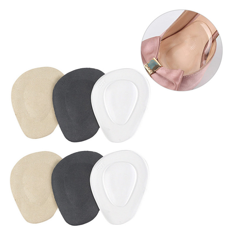 3 poros gelio priekinės pėdos pagalvėlės pusiau vidpadžių batų vidpadžiai aukštakulniai, apsaugantys nuo pagalvėlės (skaidri, juoda, abrikosinė)